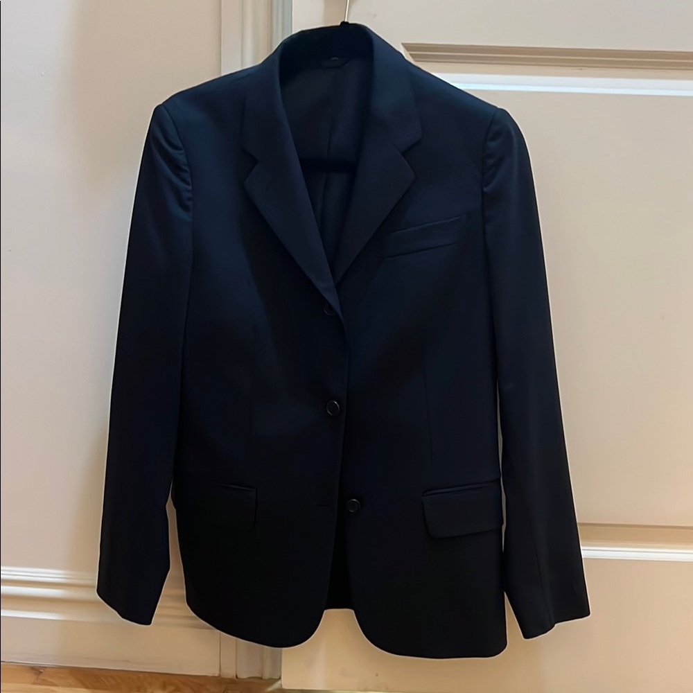 Helmut Lang Three Button Black Blazer